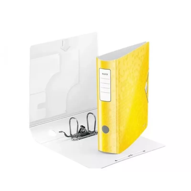 Leitz Hebelordner Active PP WOW A4/80 mm, A4, Polyfoam, Gelb, 500 Blatt, 80 g/m², 8,2 cm