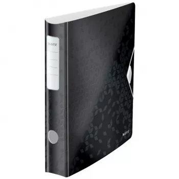 Leitz Aktenordner Active PP WOW A4/65mm, A4, Polyfoam, Schwarz, 350 Blatt, 80 g/m², 6,5 cm