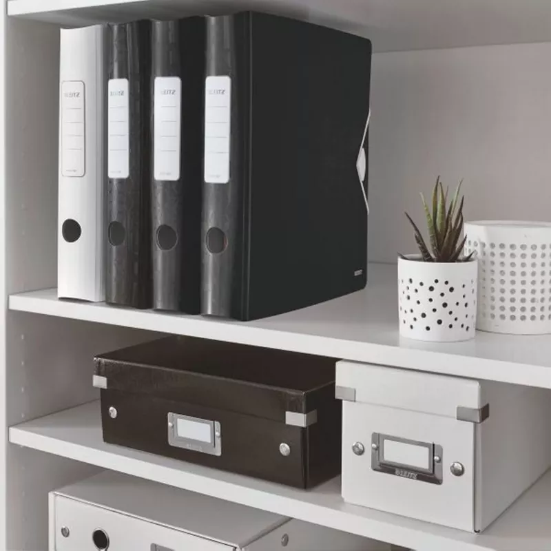 Leitz Aktenordner Active PP WOW A4/65mm, A4, Polyfoam, Schwarz, 350 Blatt, 80 g/m², 6,5 cm