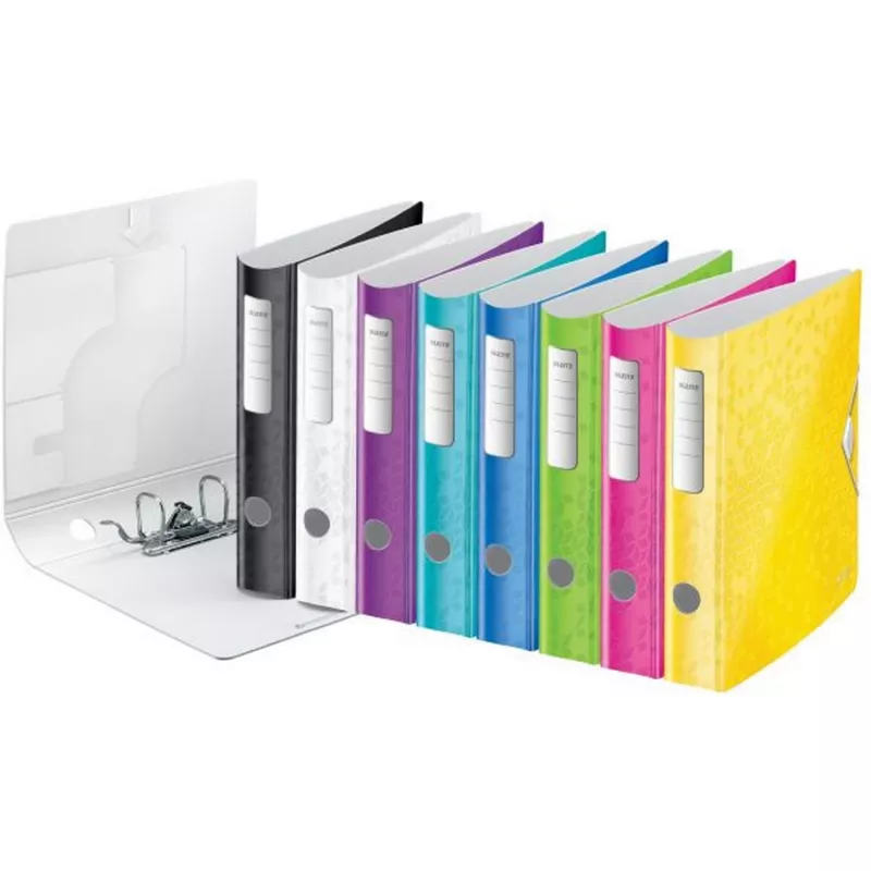 Leitz Aktenordner Active PP WOW A4/65mm, A4, Polyfoam, Schwarz, 350 Blatt, 80 g/m², 6,5 cm