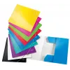 Leitz 3-Klappen-Mappe WOW Card/POB A4, Klappenmappe, A4, Polypropylen (PP), Schwarz, 150 Blatt, Gummiband