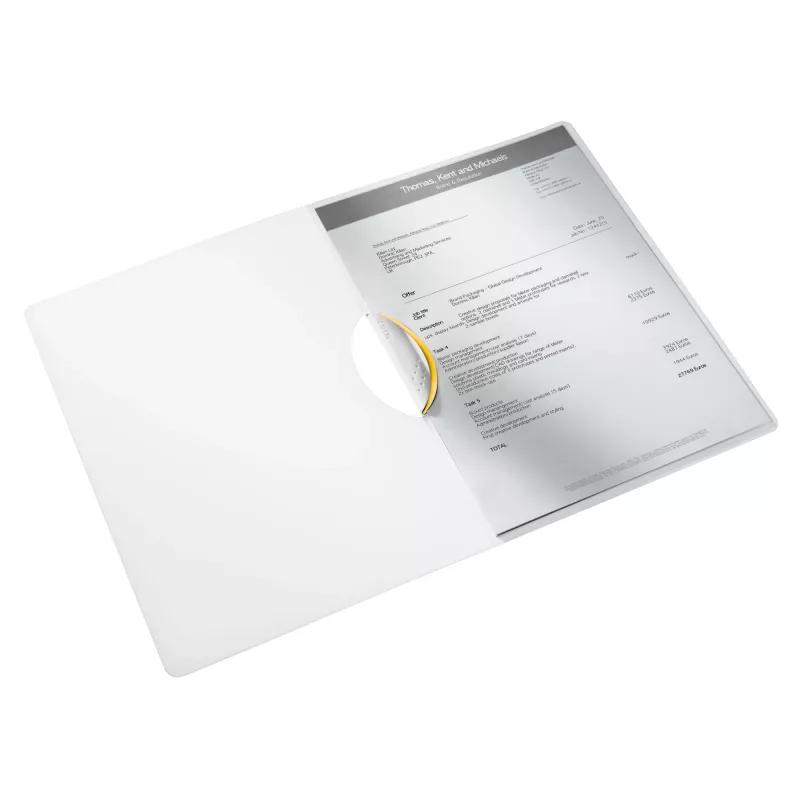 Leitz Klappmappe ColorClip WOW A4 PP, Präsentationsmappe, A4, Polypropylen (PP), Gelb, 30 Blatt, 80 g/m²