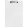 Leitz Klemmbrett mit Deckel WOW, A4, Polyfoam, Weiß, 75 Blatt, 1 Tasche, 230 mm