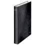 Leitz Ringbinder WOW Laminierter A4+ 2DR/25mm, A4+, D-Ring, Karton, Schwarz, 250 Blatt, 80 g/m²