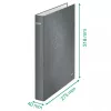 Leitz Ringbinder WOW Laminierter A4+ 2DR/25mm, A4+, D-Ring, Karton, Schwarz, 250 Blatt, 80 g/m²