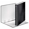 Leitz Ringbinder WOW laminiert A4+ 4DR/25 mm, A4, Rundring, Aufbewahrung, Karton, Schwarz, Glänzend