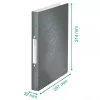 Leitz Ringbinder WOW PP A4 2RR/25mm, A4, Rundring, Polypropylen (PP), Weiß, 190 Blatt, 80 g/m²