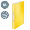 Leitz Ringbinder WOW PP A4 2RR/25mm, A4, Rundring, Polypropylen (PP), Gelb, 190 Blatt, 80 g/m²