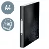 Leitz Ringbinder WOW PP A4 2RR/25mm, A4, Rundring, Polypropylen (PP), Schwarz, 190 Blatt, 80 g/m²