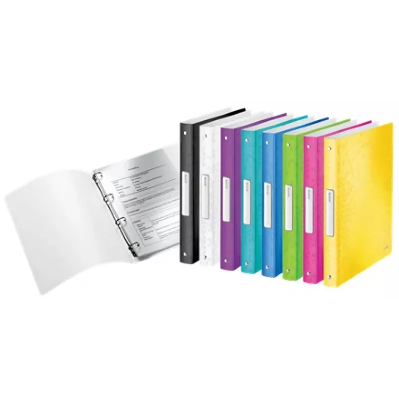 Leitz WOW Ringbuch, A4, Rundring, Aufbewahrung, Polypropylen (PP), Gelb, Glänzend