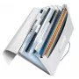 Leitz Projektmappe WOW PP, Erweiterbare Mappe, A4, Polypropylen (PP), Weiß, Querformat, 250 Blatt