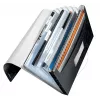 Leitz Projektmappe WOW PP, Umschlagmappe, A4, Polypropylen (PP), Schwarz, Quer-/Hochformat, 250 Blatt
