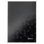 Leitz Notebook WOW A5 liniert mit Hardcover 90g/80 Blatt, Muster, Schwarz, A5, 80 Blatt, 80 g/m², liniertes Papier
