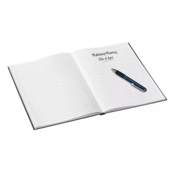 Leitz Notebook WOW A5 liniert mit Hardcover 90g/80 Blatt, Muster, Schwarz, A5, 80 Blatt, 80 g/m², liniertes Papier