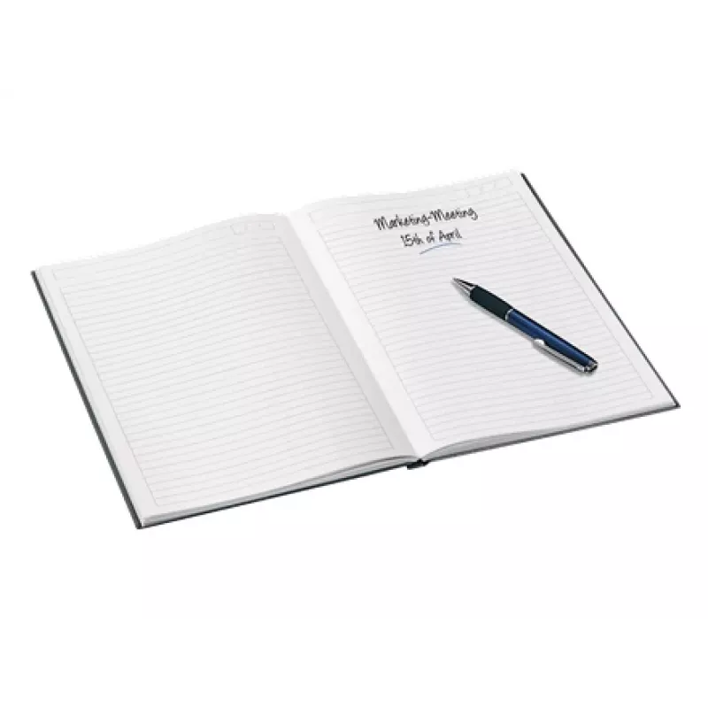 Leitz Notebook WOW A5 liniert mit Hardcover 90g/80 Blatt, Muster, Schwarz, A5, 80 Blatt, 80 g/m², liniertes Papier