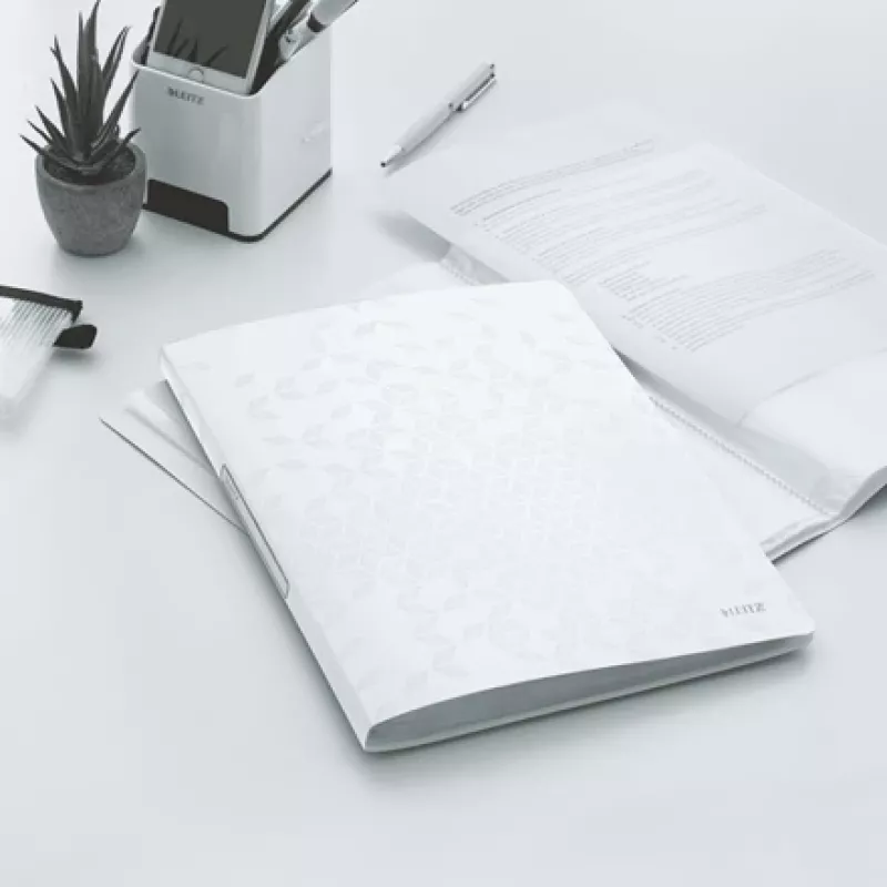Leitz WOW Display-Buch PP 20 Hüllen, Weiß, Polyvinylchlorid (PVC), 20 Hüllen, A4, 231 mm, 13 mm