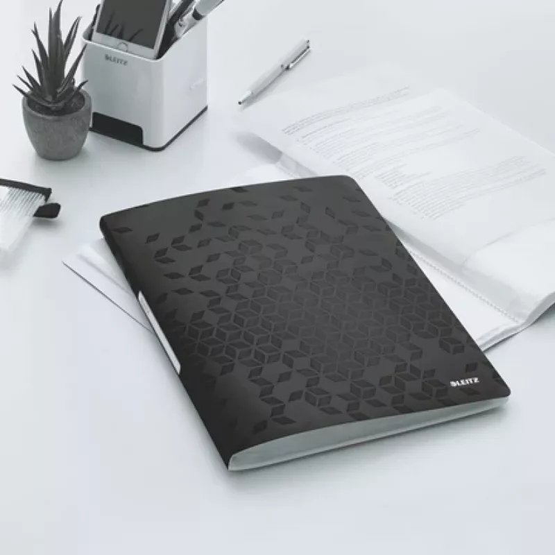 Leitz Display-Buch WOW PP 20 Hüllen, Schwarz, Polyvinylchlorid (PVC), 20 Hüllen, A4, 231 mm, 13 mm