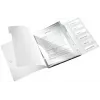 Leitz Trennstreifen-Buch WOW PP 6 Tabs, herkömmlicher Aktenordner, A4, Polypropylen (PP), Schwarz, glänzend, 200 Blatt