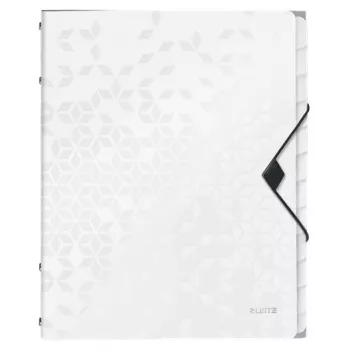 Leitz WOW PP Trennblätter-Buch, 12 Tabs, Konventioneller Aktenordner, A4, Polypropylen (PP), Weiß, Glänzend, 200 Blatt