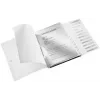 Leitz Trennbuch WOW PP 12 Tabs, Konventioneller Aktenordner, A4, Polypropylen (PP), Schwarz, Glänzend, 200 Blatt
