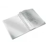 Leitz WOW Notizbuch A4 kariert, Wire-O-Bindung mit PP-Umschlag, Muster, Schwarz, A4, 80 Blatt, 80 g/m², kariertes Papier