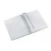 Leitz WOW Notizbuch A5 liniert, Spiralbindung mit PP-Umschlag, Monochromatisch, Weiß, A5, 80 Blatt, 80 g/m², Liniertes Papier