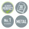 Leitz Locher WOW 5008 Metall 2-fach / 30 Blatt, 30 Blatt, Schwarz, Weiß, Metall, 8 cm, 5,5 mm, A4, A5, A6, Folio, US-Quart, 8 x 8 x 8 cm