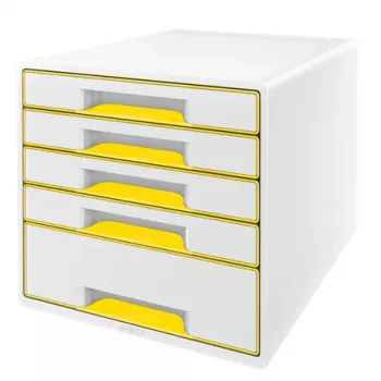 Leitz Drawer Cabinet WOW Cube 5-drawer, 5 Schubladen, Kunststoff, 270 mm, 287 mm, 363 mm, 3,59 kg