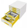Leitz Drawer Cabinet WOW Cube 5-drawer, 5 Schubladen, Kunststoff, 270 mm, 287 mm, 363 mm, 3,59 kg