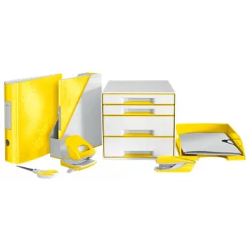 Leitz Briefablage WOW, Kunststoff, Gelb, A4, 242 x 330 x 60 mm, 255 mm, 70 mm