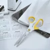 Leitz WOW Titanium Büroschere 205 mm, Erwachsene, Gerader Schnitt, Einzeln, Weiß, Gelb, Edelstahl, Büroschere