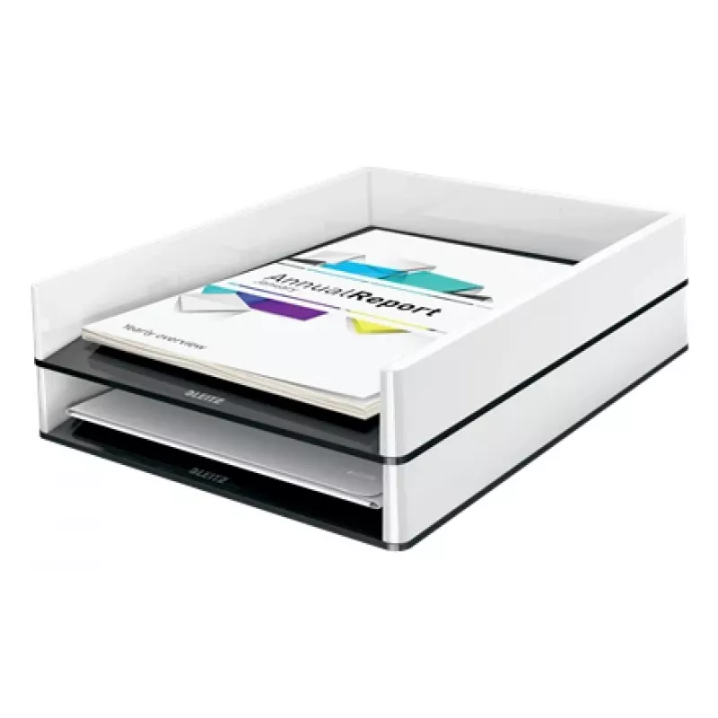 Leitz Briefablage WOW Dual Colour, Kunststoff, Schwarz, Weiß, A4, A4, 267 mm, 336 mm