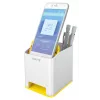 Leitz Sound Pen Holder WOW, Weiß, Gelb, Polystyrol, 90 mm, 101 mm, 100 mm, 140 g
