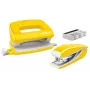 Leitz Hefter- & Locher-Set Mini WOW, 10 Blatt, Gelb, P2, Metall, Kunststoff, 3,5 cm, 100 Heftklammern