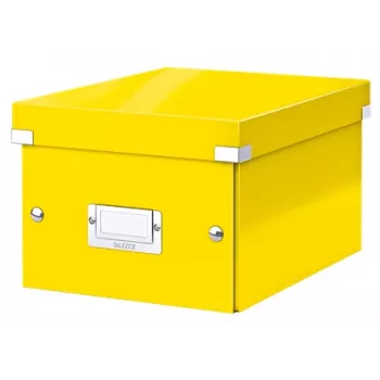 Leitz Click & Store WOW Kleine Aufbewahrungsbox, Aufbewahrungsbox, Gelb, Rechteckig, Karton, Einfarbig, Innenbereich