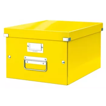 Leitz Click & Store WOW mittlere Aufbewahrungsbox, Gelb, Karton, 281 mm, 370 mm, 200 mm, 900 g