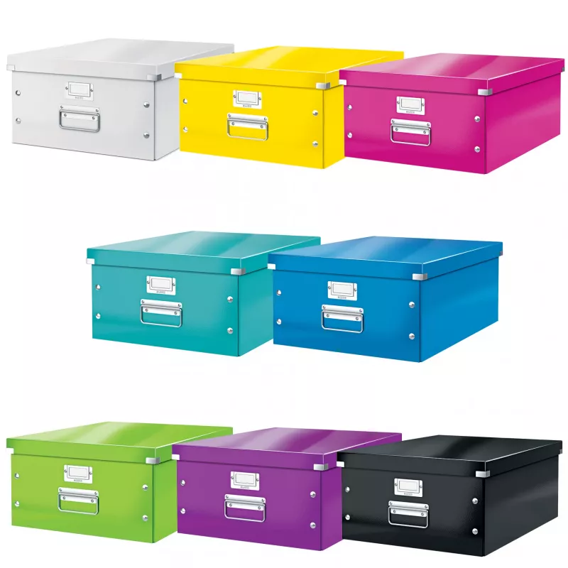 Leitz Click & Store WOW Große Aufbewahrungsbox, Gelb, Karton, 369 mm, 482 mm, 200 mm