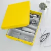Leitz Click & Store WOW Medium Organiser Box, Aufbewahrungsbox, Gelb, Rechteckig, Karton, Monochromatisch, Innenbereich