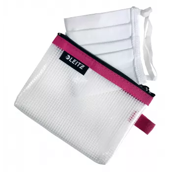 Leitz Travel Pouch wasserabweisend WOW Small, Unisex, Accessoire-Tasche, Klein, Reißverschluss, Wasserabweisend, Pink