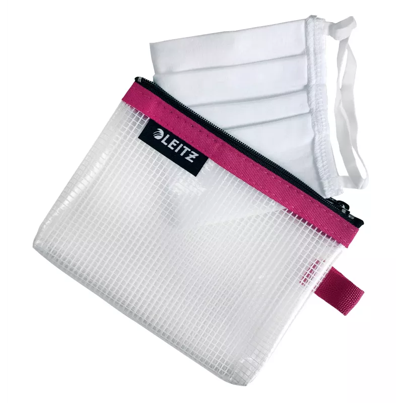 Leitz Travel Pouch wasserabweisend WOW Small, Unisex, Accessoire-Tasche, Klein, Reißverschluss, Wasserabweisend, Pink
