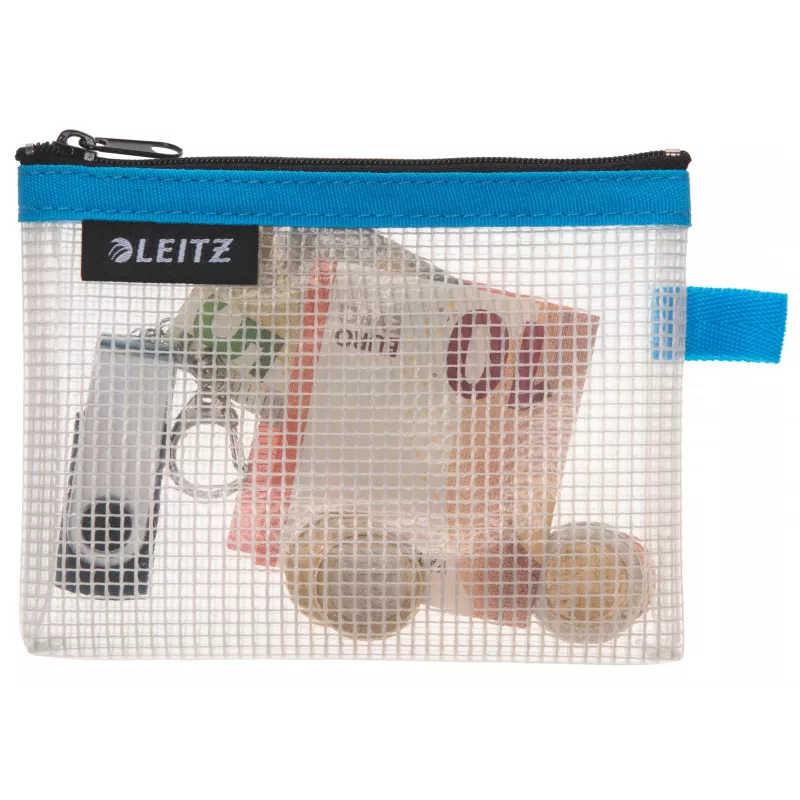 Leitz Travel Pouch wasserabweisend WOW Small, Unisex, Zubehörtasche, Small, Reißverschluss, Wasserabweisend, Blau