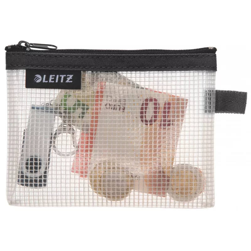 Leitz Travel Pouch wasserfest WOW Small, Unisex, Zubehörtasche, Klein, Reißverschluss, Wasserfest, Schwarz
