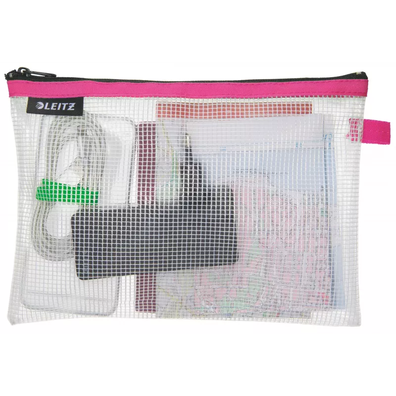 Leitz Travel Pouch wasserdicht WOW Medium, Unisex, Zubehörtasche, Medium, Reißverschluss, wasserdicht, Pink