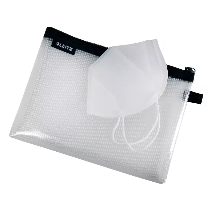 Leitz Travel Pouch wasserabweisend WOW Medium, Unisex, Accessoire-Tasche, Medium, Reißverschluss, Wasserabweisend, Schwarz