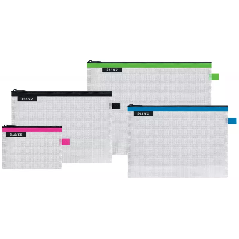 Leitz Travel Pouch wasserabweisend WOW Medium, Unisex, Accessoire-Tasche, Medium, Reißverschluss, Wasserabweisend, Schwarz