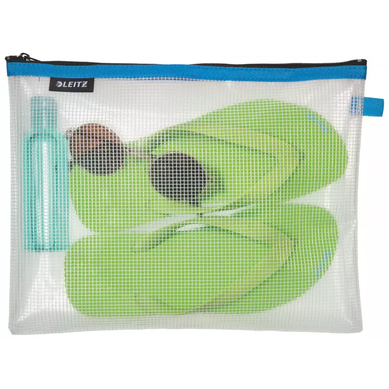 Leitz Reisebeutel wasserfest WOW Large, Unisex, Zubehörtasche, Groß, Reißverschluss, Wasserfest, Blau