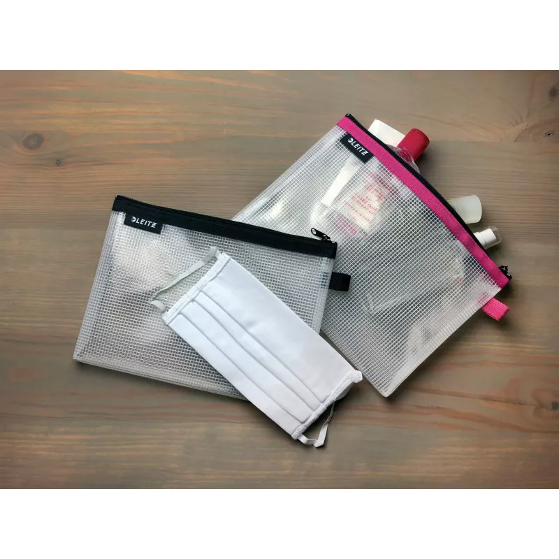 Leitz Travel Pouch wasserabweisend WOW Large, Unisex, Zubehörtasche, Groß, Reißverschluss, Wasserabweisend, Schwarz