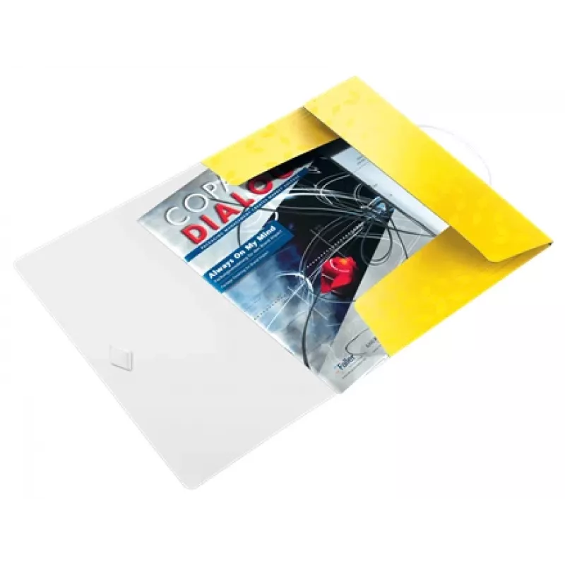 Leitz 3-Klapp-Mappe WOW PP A4, Präsentationsmappe, A4, Polypropylen (PP), Gelb, Hochformat, 150 Blatt