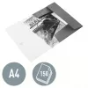 Leitz 3-Klappen-Mappe WOW PP A4, Klappmappe, A4, Polypropylen (PP), Schwarz, Quer-/Hochformat, 150 Blatt