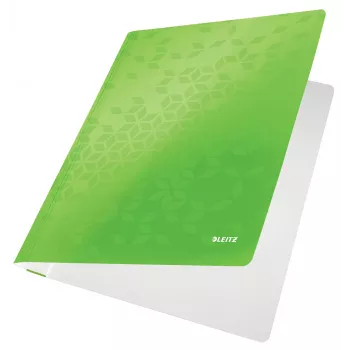 Leitz Flachmappe Karton/Pappe WOW A4, Konventionelle Mappe, A4, Karton, Grün, Hochformat, 250 Blatt